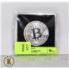 Image 1 : SILVER PLATED BITCOIN IN PROTECTIVE CASE