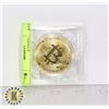Image 1 : GOLD PLATED BITCOIN IN PROTECTIVE SPINNING CASE