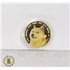 Image 1 : GOLD PLATED DOGECOIN IN PROTECTIVE CASE
