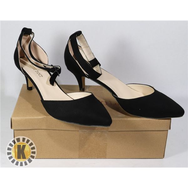 TIP TOE BLACK WOMEN'S SHOES SIZE 39
