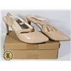 Image 1 : TIP TOE NUDE SUEDE WOMEN SHOES SIZE 42
