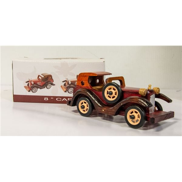 HAND CARVED WOOD CAR