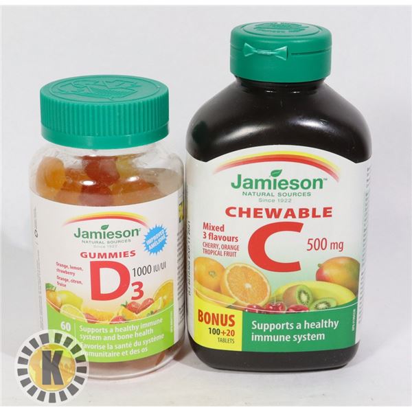JAMIESON VITAMIN D3 & VITAMIN C