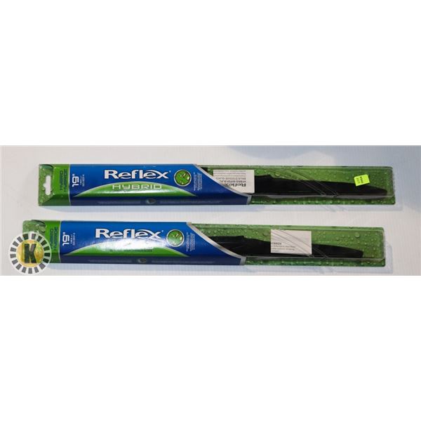 TWO NEW 19" REFLEX WIPER BLADES