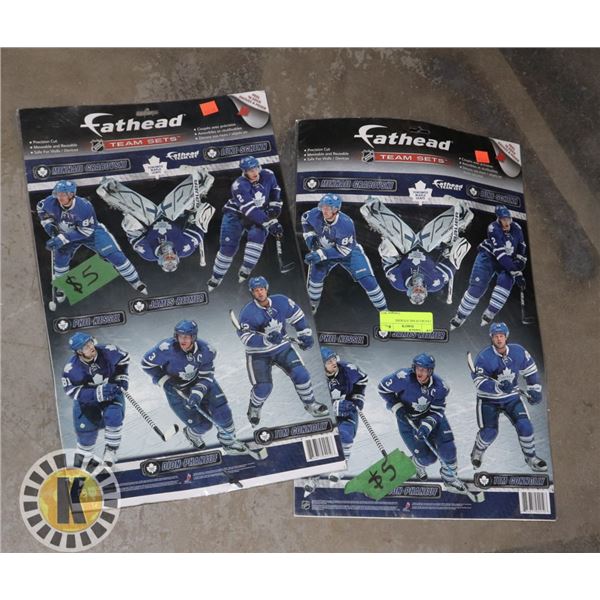 2 PACKS OF NHL STICKERS
