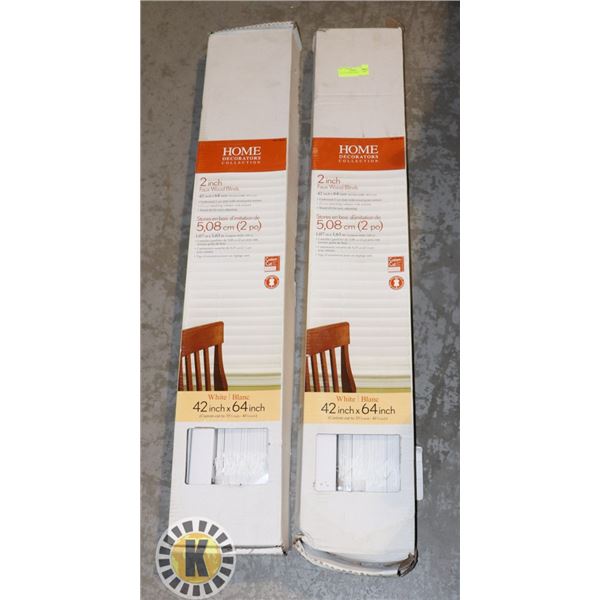 LOT OF 2 43"X64" BLINDS