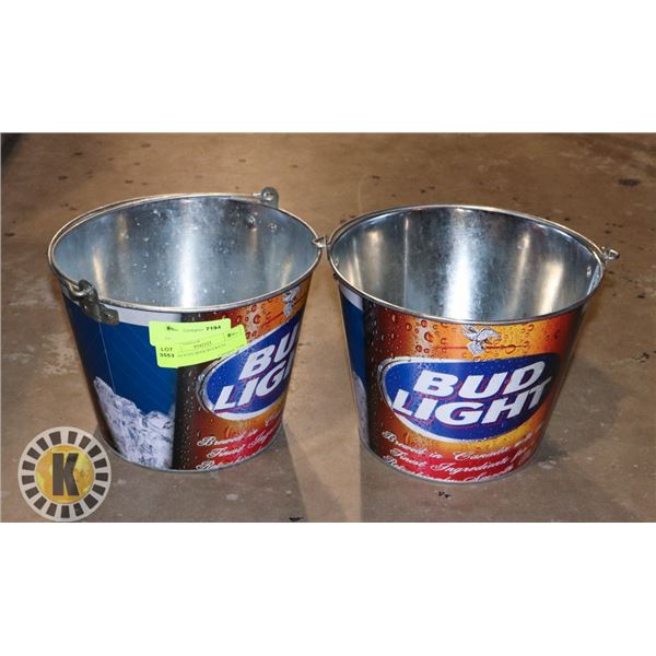 2 BUDLIGHT BEER BUCKETS