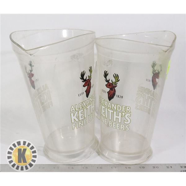 2 BEER JUGS- ALEXANDER KEITH'S