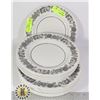 Image 1 : 13 FLOWER RIMMED ROUND PLATES