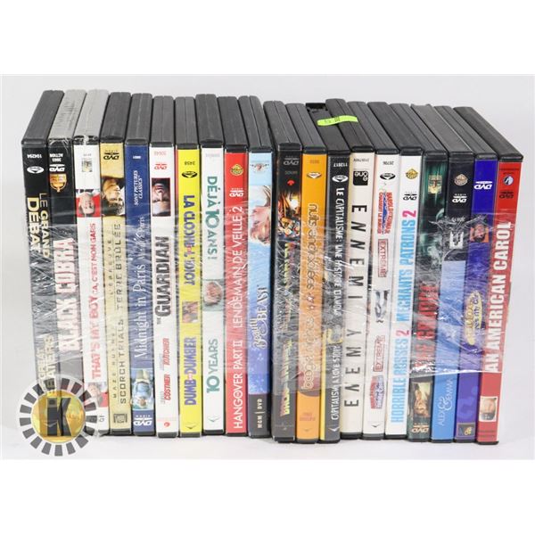 BUNDLE OF 20 DVDS