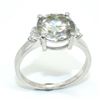 Image 1 : SILVER MOISSANITE (ROUND 9& 1.5 MM)(2.85CT) RHODIUM