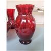 Image 4 : Antique Vase & Decorative Dish Collection in Red Glass