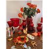 Image 6 : Vintage red Glass Decorative Items