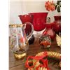 Image 7 : Vintage red Glass Decorative Items