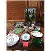 Image 1 : Lake Painting, Sugar & Creamers & Assorted Plates