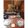Image 1 : God Bless Our Home/Deer/Panda Wall Art & Assorted Crystal Dishes