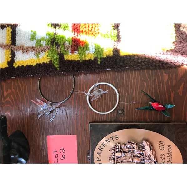 Blue Mountin Pottery Cat & Dog, & Assorted Home Decor