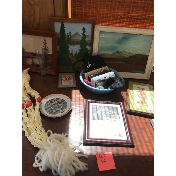 Landscape Painting, Collectible Truck & Cars