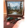 Image 2 : Landscape Painting, Collectible Truck & Cars
