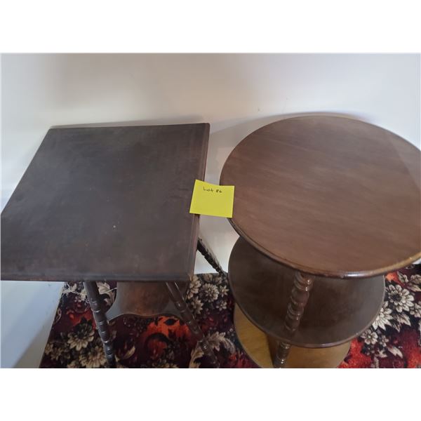 2 Vintage Side Tables