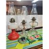 Image 1 : Oil Lamps, Floral Paper Weight, & Fish Wall Decor
