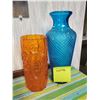 Image 1 : Orange and Blue Vintage Vases