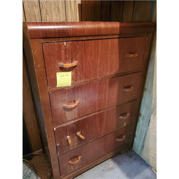 Vintage Tall 4 Drawer Dresser