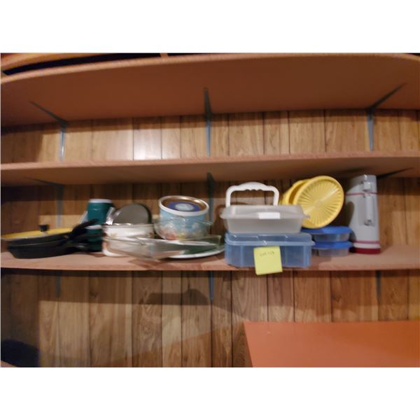 Assorted Tupperware, Pots & Pans