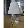 Image 2 : Metal Shelf & Glass Lamp