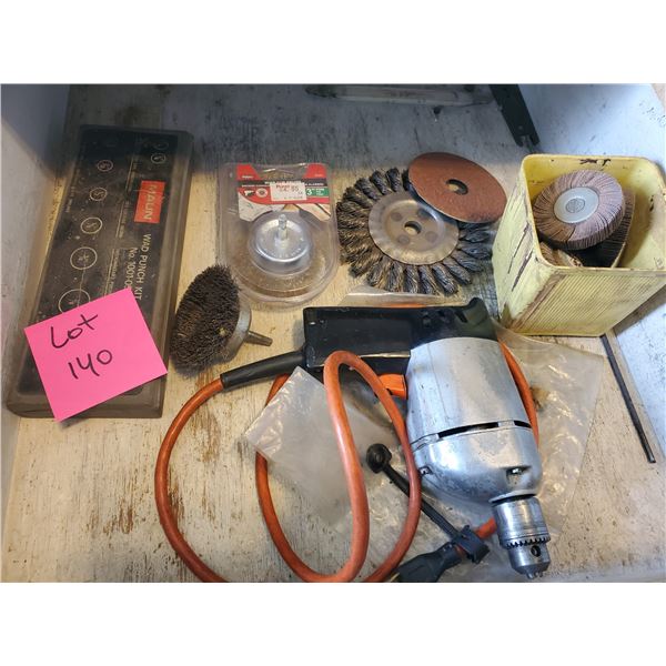Drill, Punch Kit & Grinding Wheels