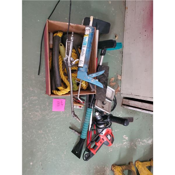 Maxitune Analyzer, Caulking Gun, Power Drill & Rope