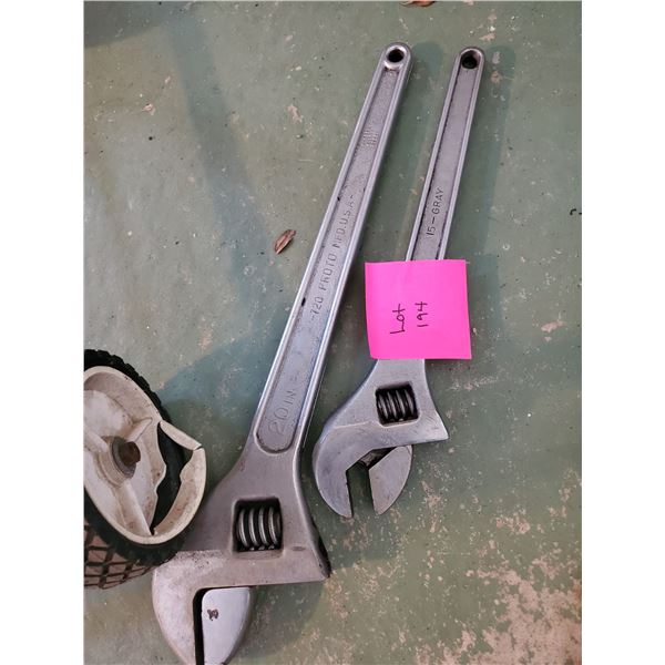 2 Large Crescent Wrenches