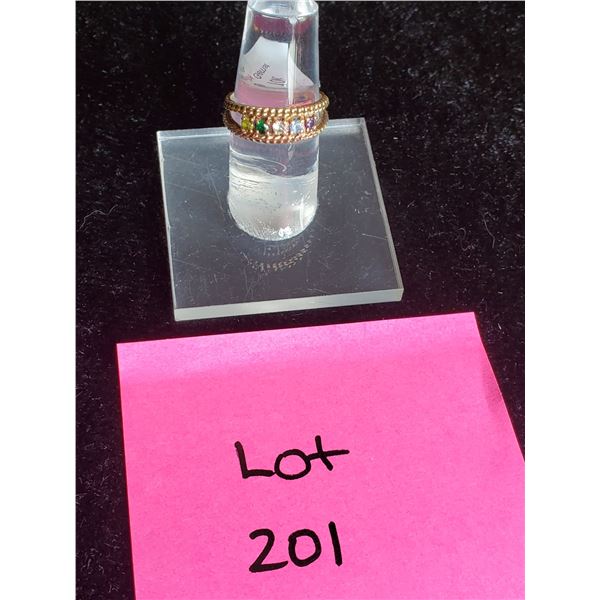 Ladies 10k Gold Family Ring