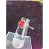 Image 2 : Ladies 10k Synthetic Ruby Ring