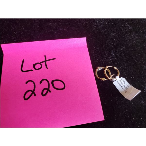 Small 10k Gold Hoop Earrings