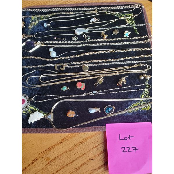 Gold  Coloured Necklaces & Varied Pendants