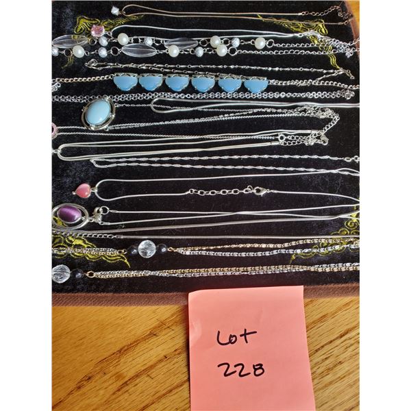 Silver Coloured Necklaces & Varied Pendants