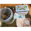 Image 3 : Foreign Coins, Bills, Floral Trinket Box, Fashion Jewellery