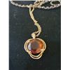 Image 2 : Assorted Necklaces, Amber Coloured Pendent