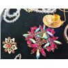 Image 3 : Assorted Jewelry- Vintage costume watch, earrings, necklaces, brooches