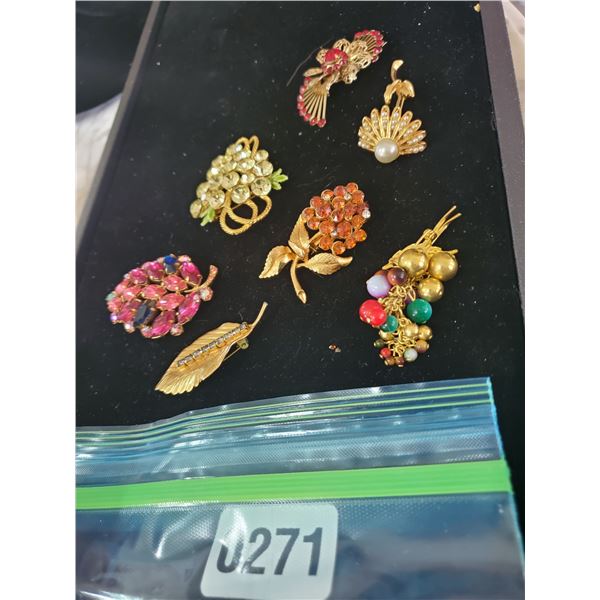 Assorted Vintage Brooches