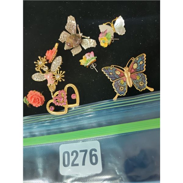 Assorted Earrings & Pins