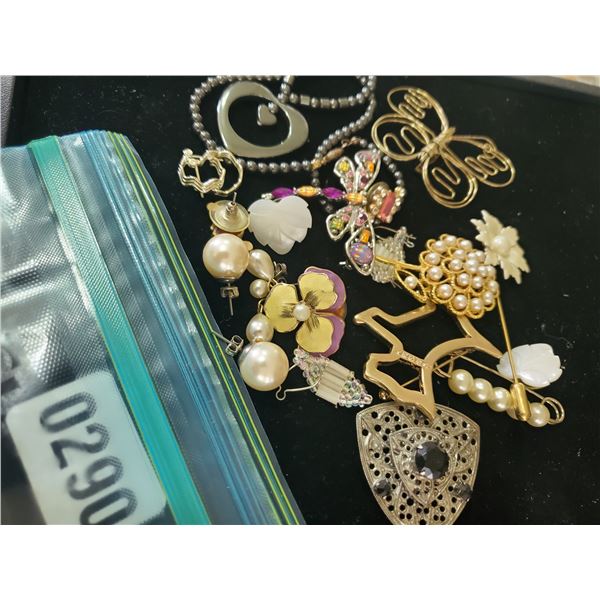 Assorted Earrings & Pins