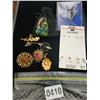 Image 1 : Assorted Brooches & Earrings