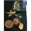 Image 2 : Assorted Brooches & Earrings