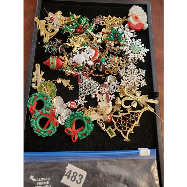 Christmas Themed Pins & Brooches