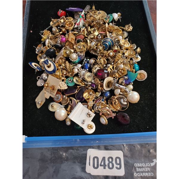 Assorted Costume Jewelry,  Twin Headboard & Side Table