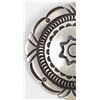 Image 3 : Navajo Brushed Sterling Silver Concho Pin