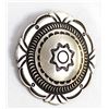Image 5 : Navajo Brushed Sterling Silver Concho Pin