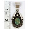 Image 10 : Navajo Sterling Royston Turquoise Pendant